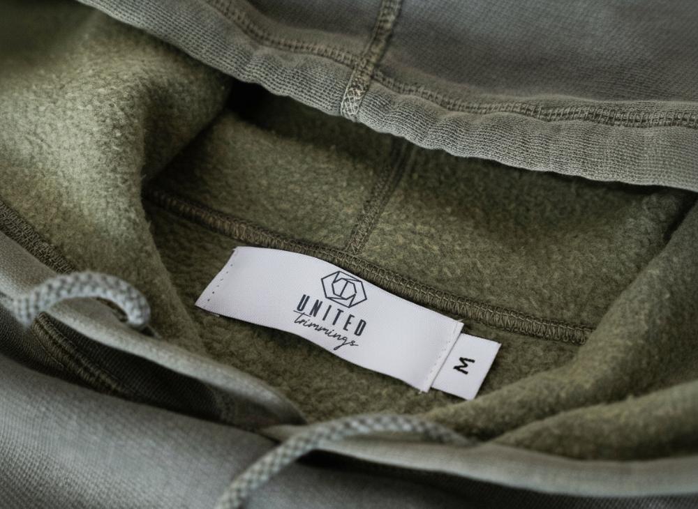 United Trimmings woven label